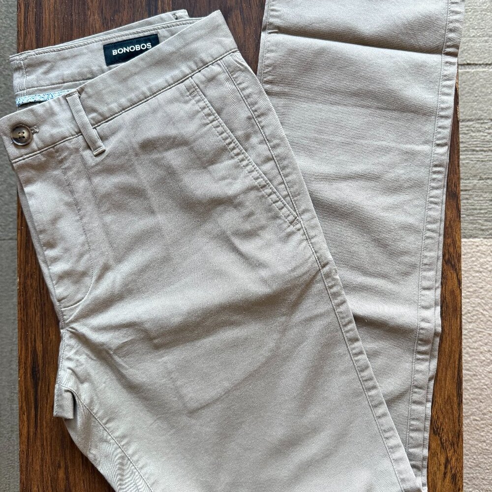 Bonobos Stretch Summer Weight Tailored Chinos 30x30
